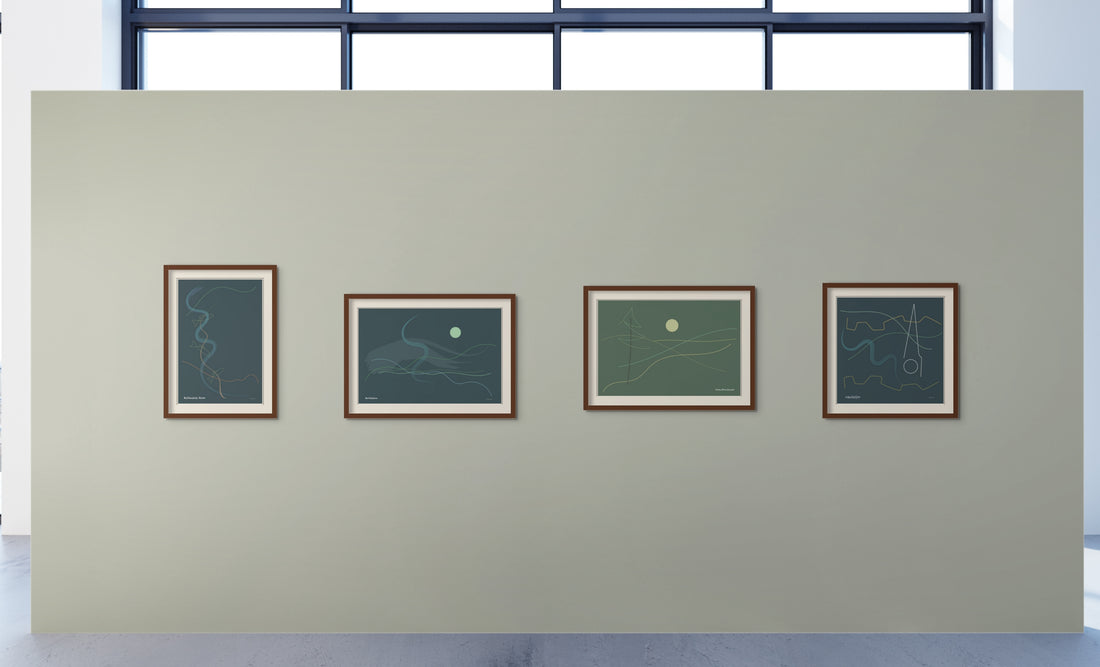 Juliana2me's Abstract Minimalistic Prints of Manchester, VT