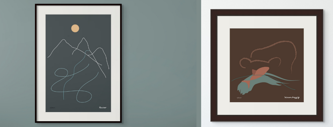 Grizzly Salmon and the Canadian Rockies Collection