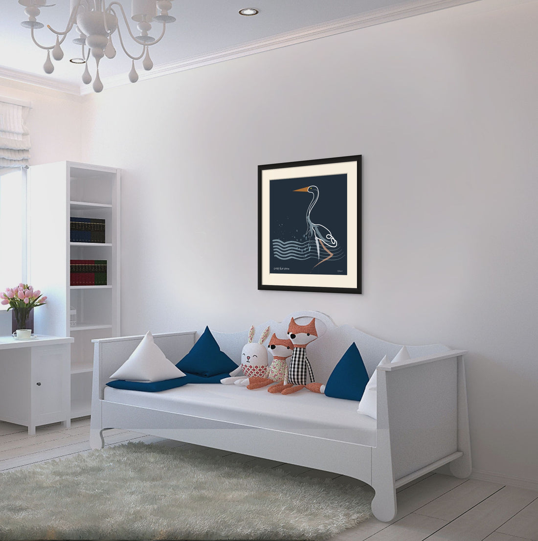 The Great Blue Heron: New print in the Wild Animal Collection