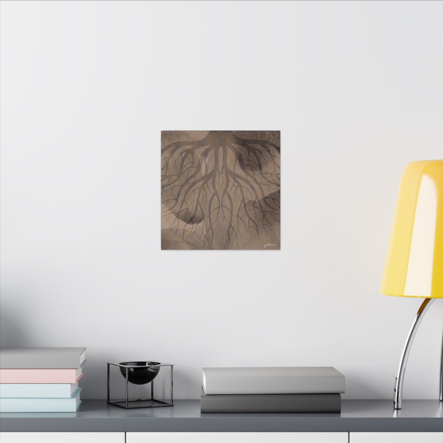 Nuovo Roots, Earthy Roots Canvas Art Print - Vacation Home Decor, Living Room Wall Art, Rustic Style, Unique Artwork Vista Nuovo Fine Art Prints by Juliana2me