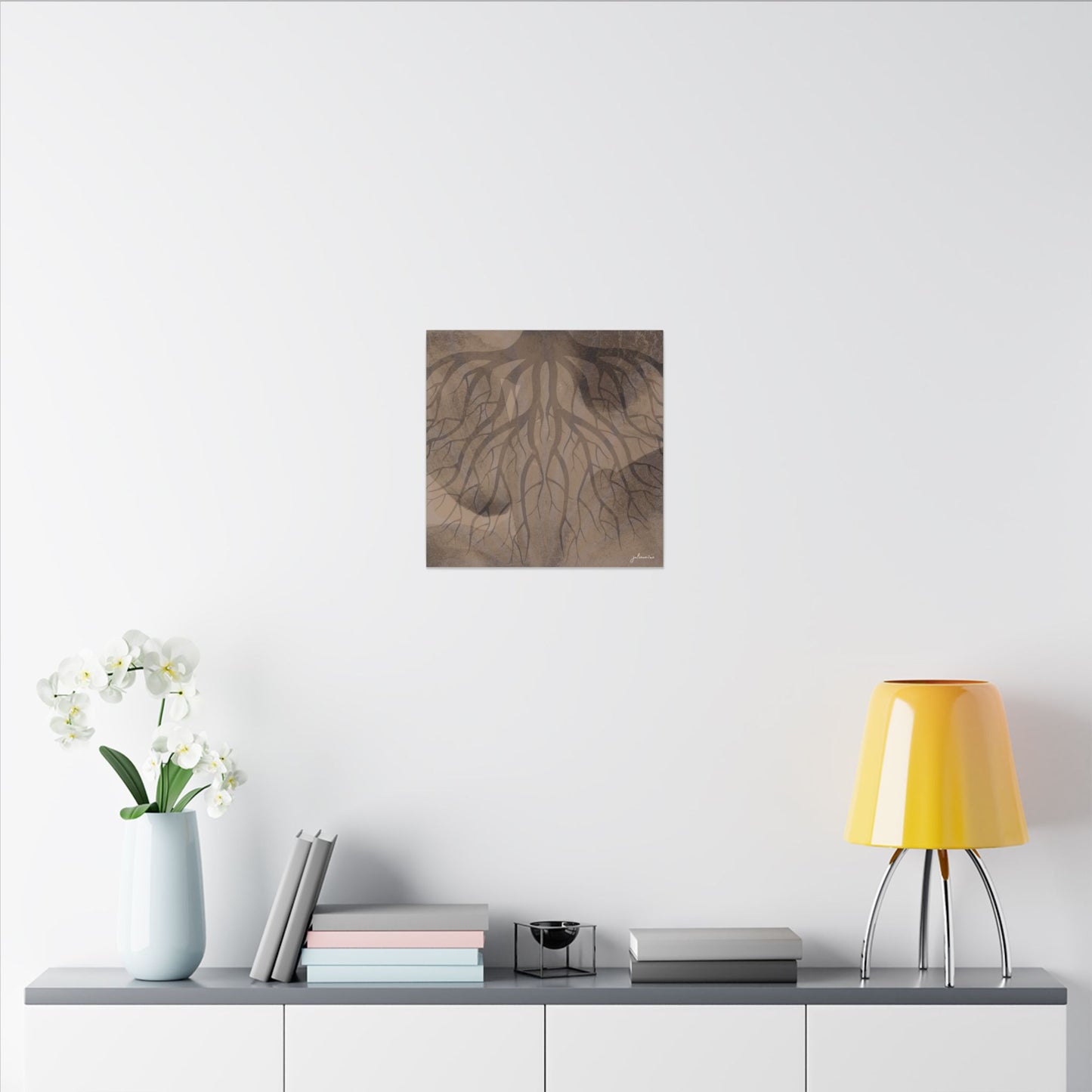 Nuovo Roots, Earthy Roots Canvas Art Print - Vacation Home Decor, Living Room Wall Art, Rustic Style, Unique Artwork Vista Nuovo Fine Art Prints by Juliana2me