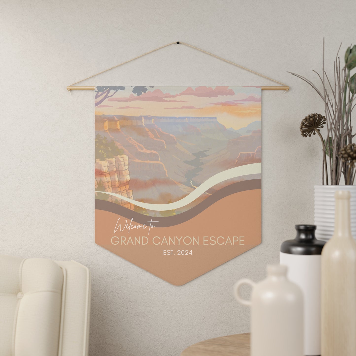 GRAND CANYON Welcome Pennant for Airbnb Hosts Vista Nuovo Fine Art Prints by Juliana2me