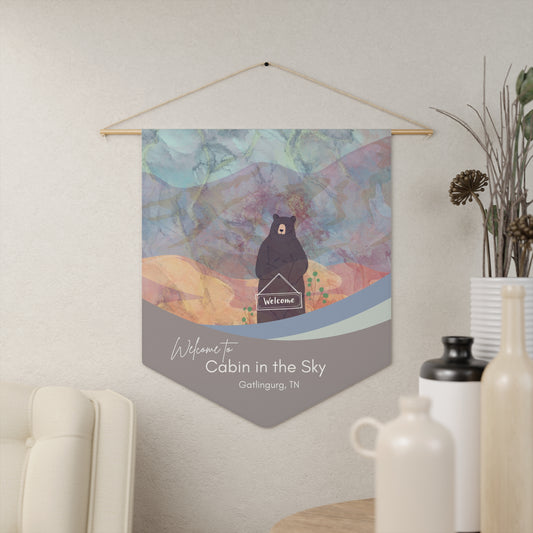 Welcome Bear, Mountain Cabin Personalized Airbnb Vacation Home Decor