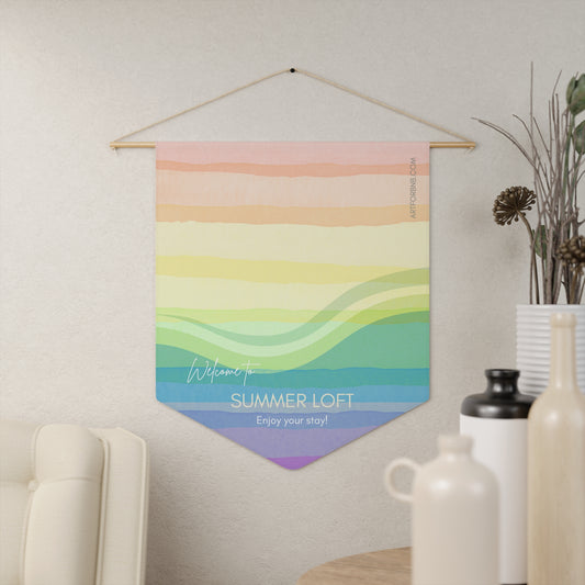 Summer Theme Welcome Pennant for Airbnb Hosts