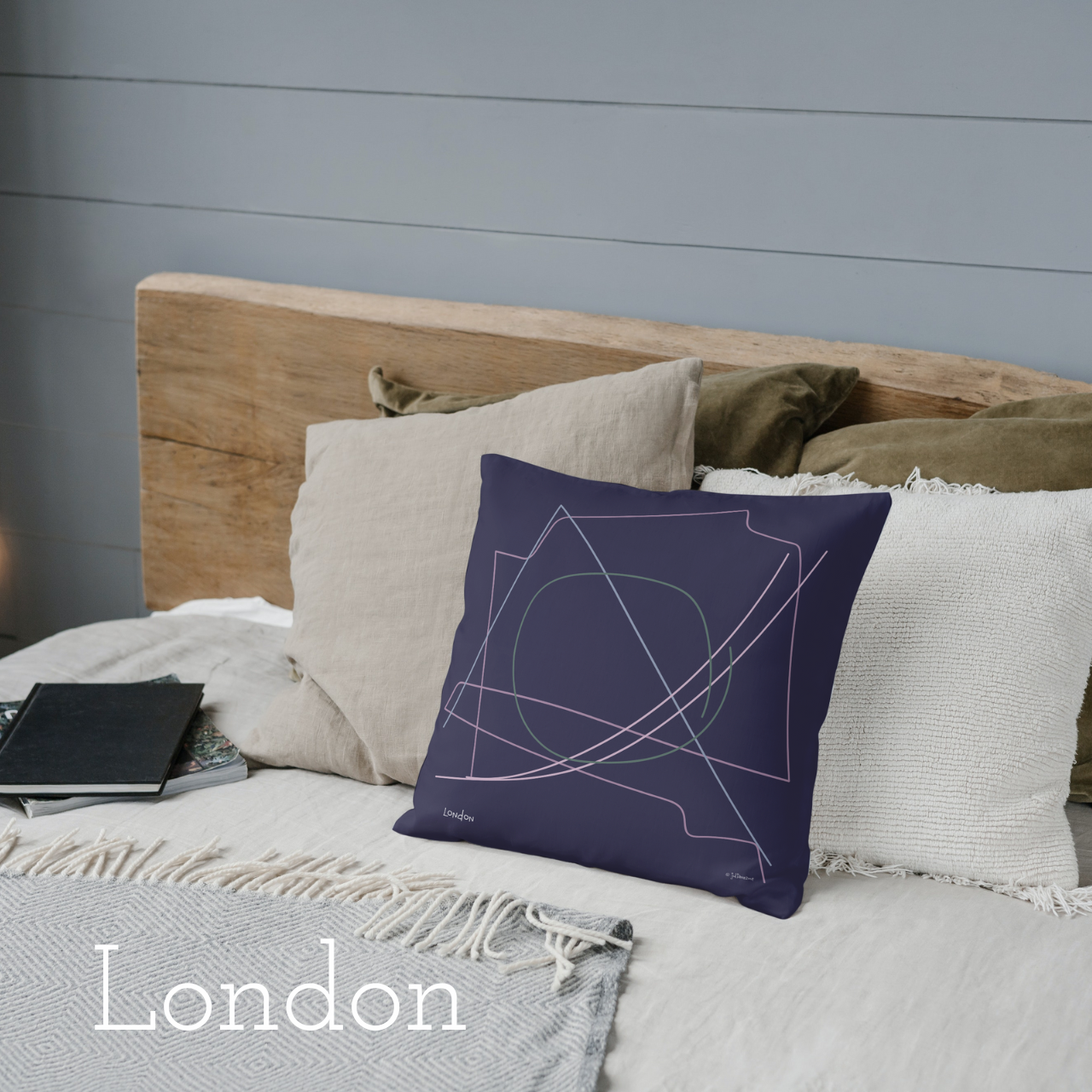 Mini Major Cities Pillows For Airbnb/Vrbo/Homeaway Vacation Rental Homes in and Around the Cities Vista Nuovo Fine Art Prints by Juliana2me