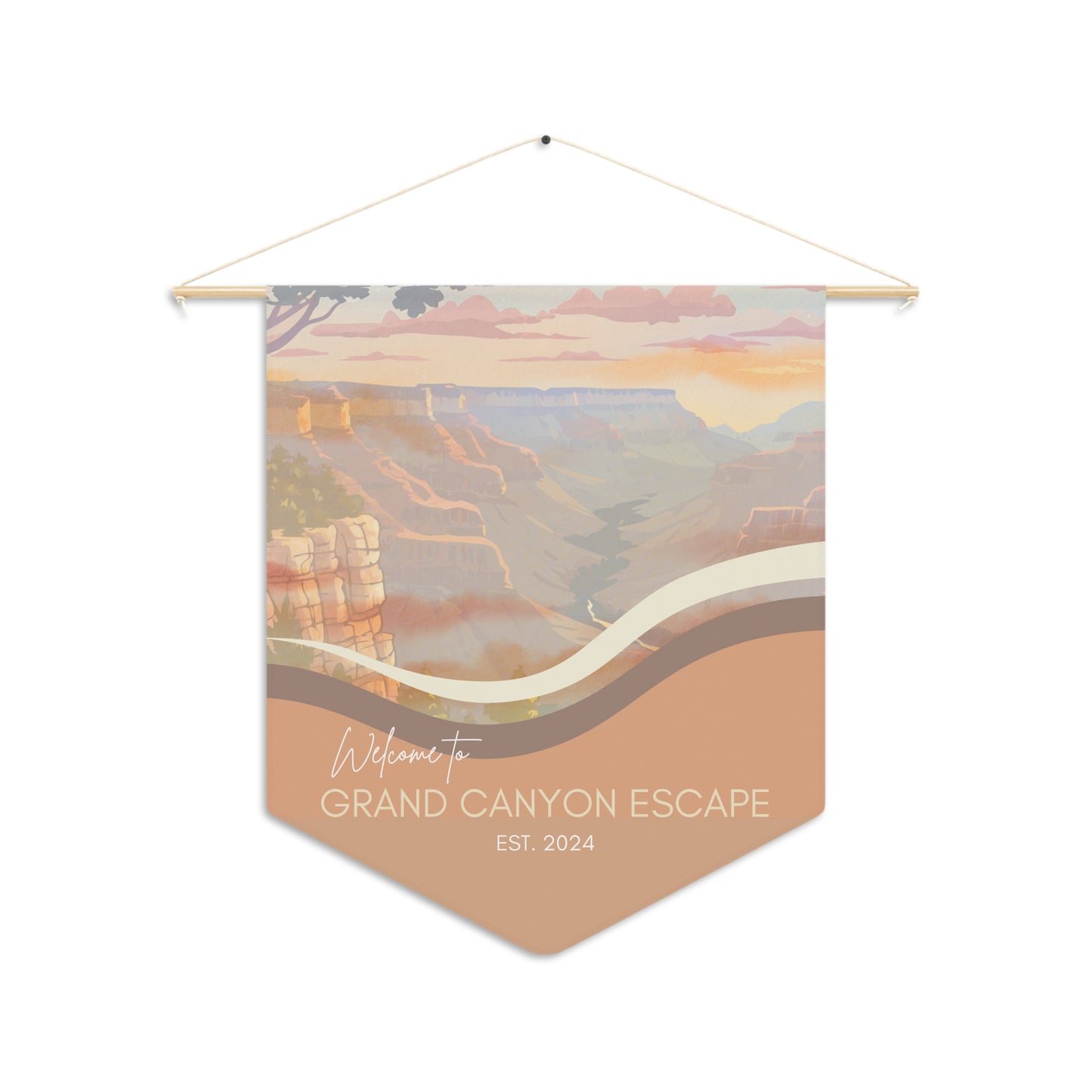 GRAND CANYON Welcome Pennant for Airbnb Hosts Vista Nuovo Fine Art Prints by Juliana2me