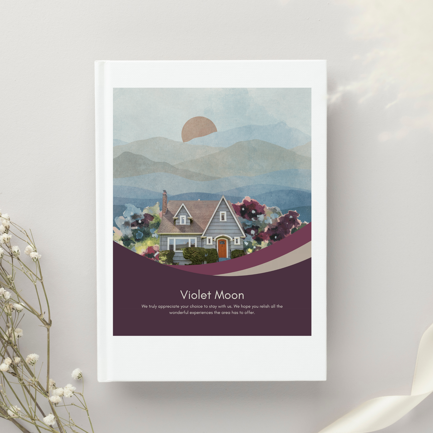 "Wonderful Welcome" Semi-Custom Airbnb Welcome Sign with your Photo Vista Nuovo Fine Art Prints by Juliana2me