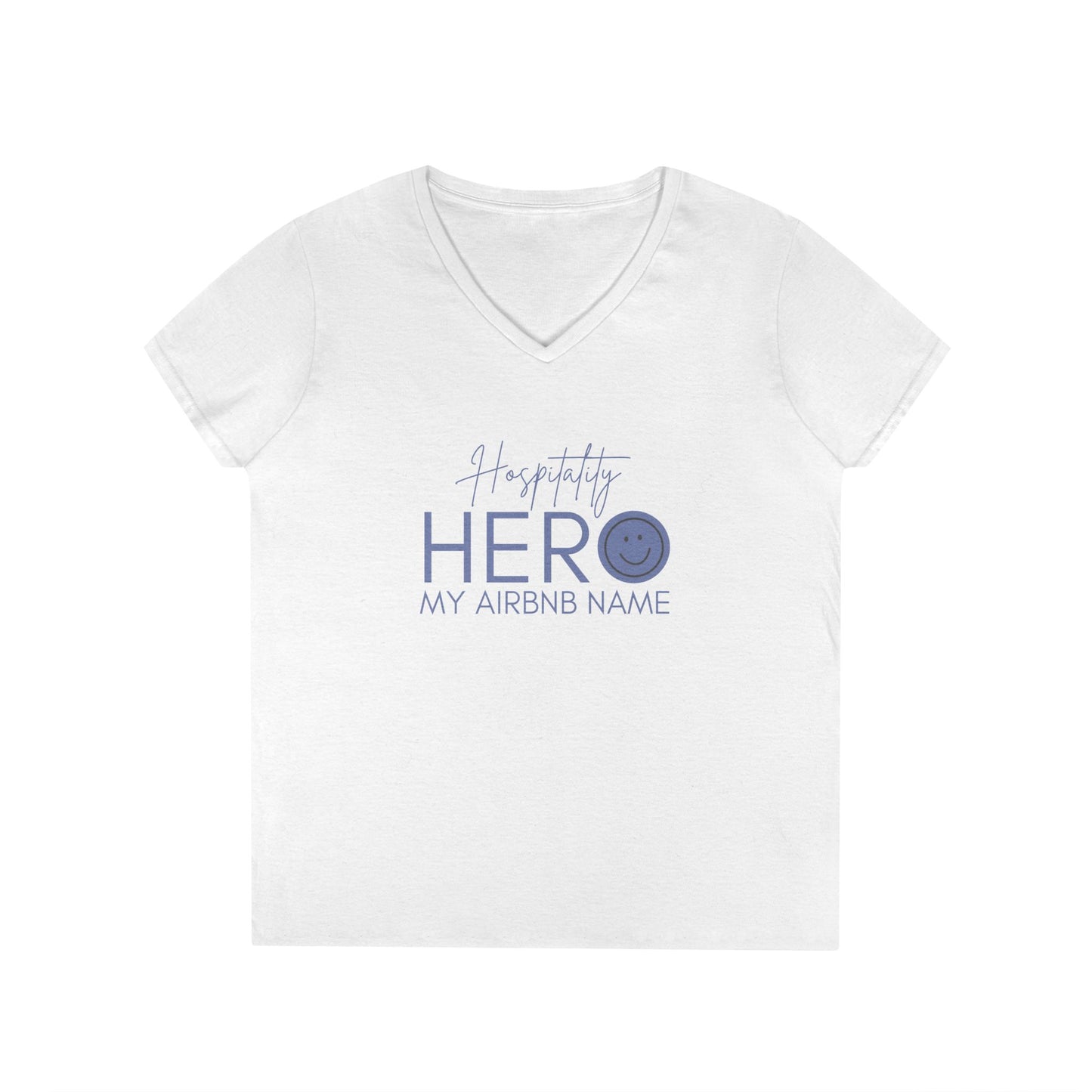 Ladies' V-Neck T-Shirt Vista Nuovo Fine Art Prints by Juliana2me