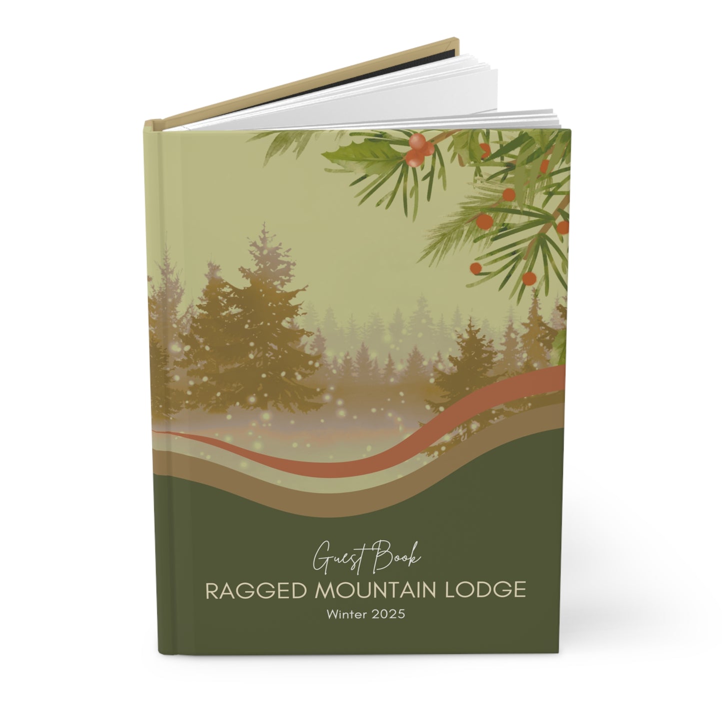 Winter Scene Guest Book for Airbnb Homes & Boutique Hotels Vista Nuovo Fine Art Prints by Juliana2me