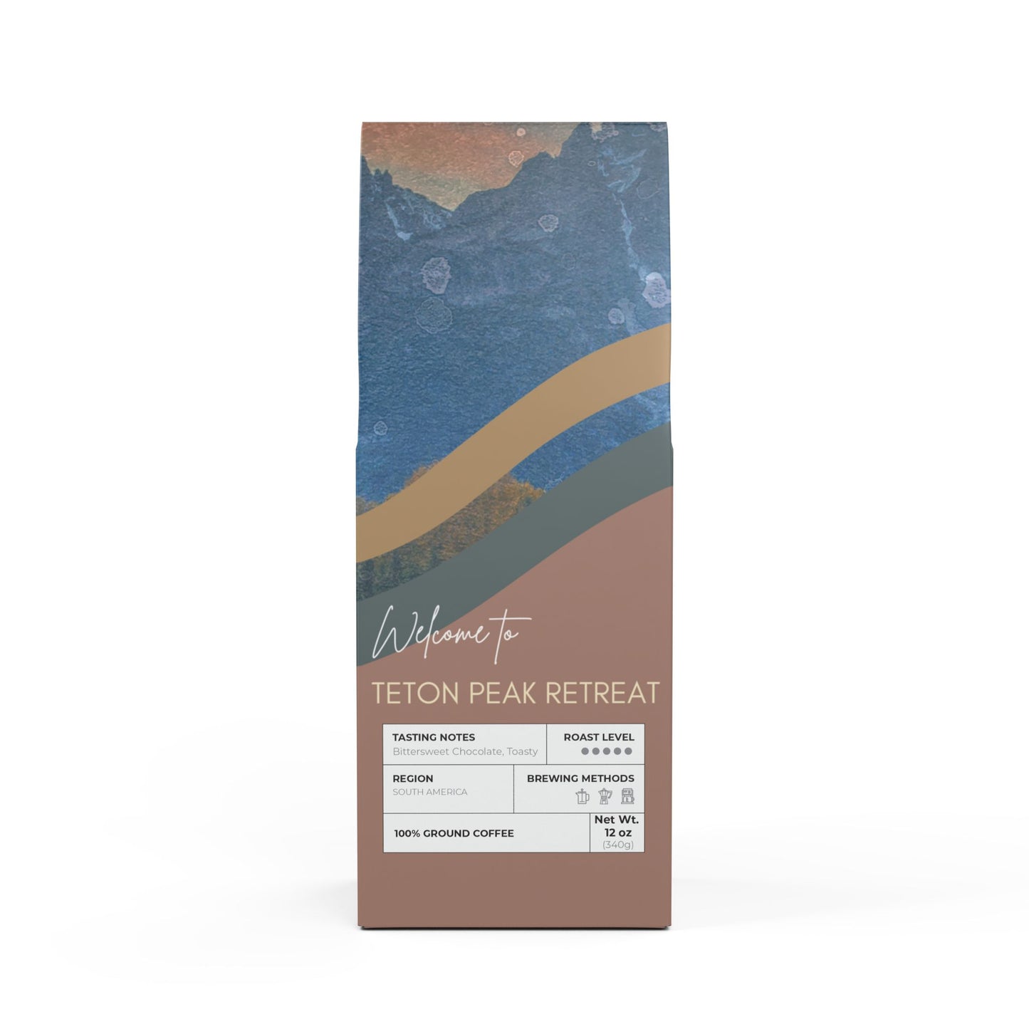 Custom Designed Coffee for Airbnb Hosts with Property name (Dark French Roast) Vista Nuovo Fine Art Prints by Juliana2me
