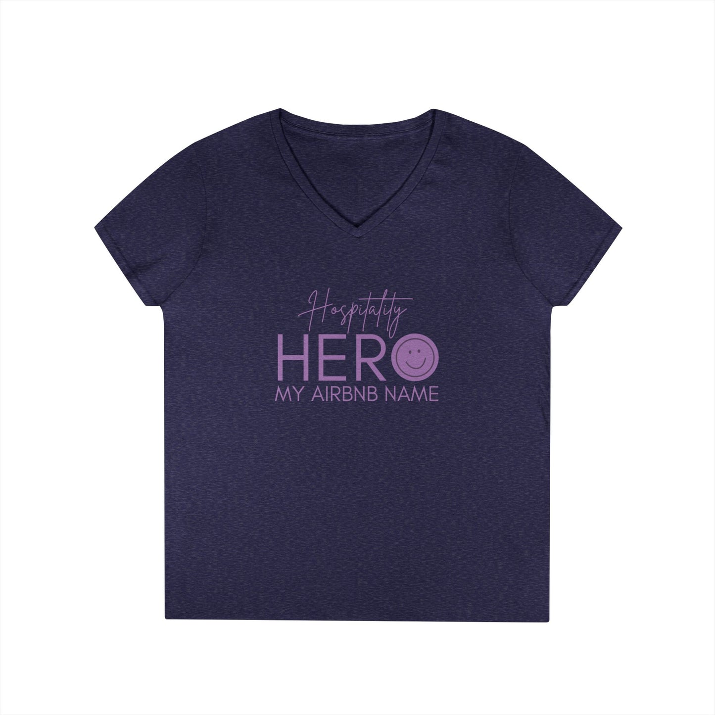 Ladies' V-Neck T-Shirt Vista Nuovo Fine Art Prints by Juliana2me