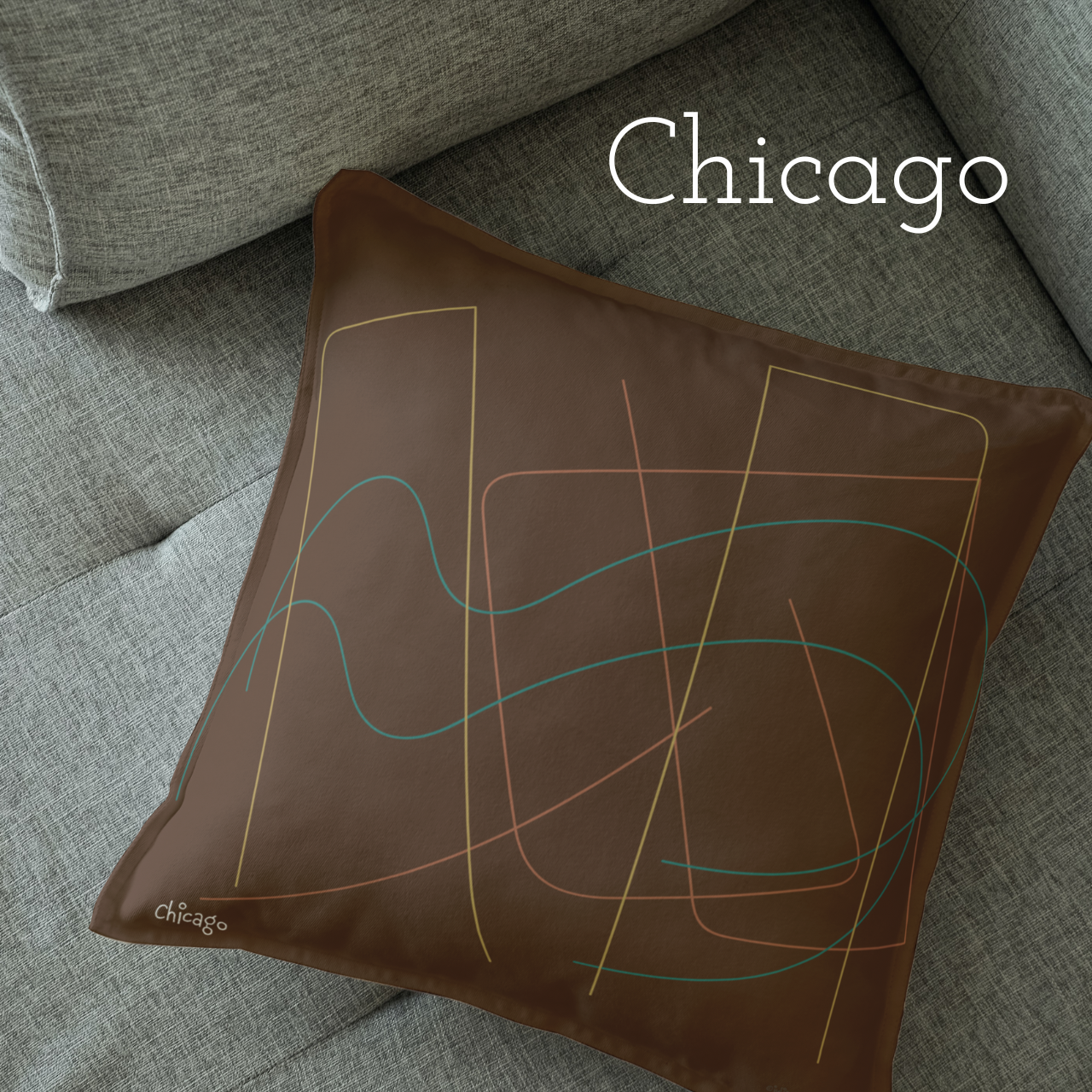 Mini Major Cities Pillows For Airbnb/Vrbo/Homeaway Vacation Rental Homes in and Around the Cities Vista Nuovo Fine Art Prints by Juliana2me