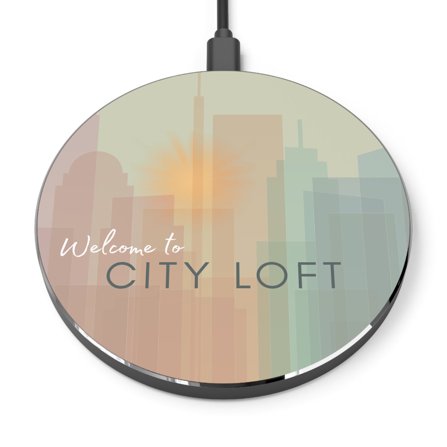 Chic Wireless Charger for City Airbnbs Vista Nuovo Fine Art Prints by Juliana2me