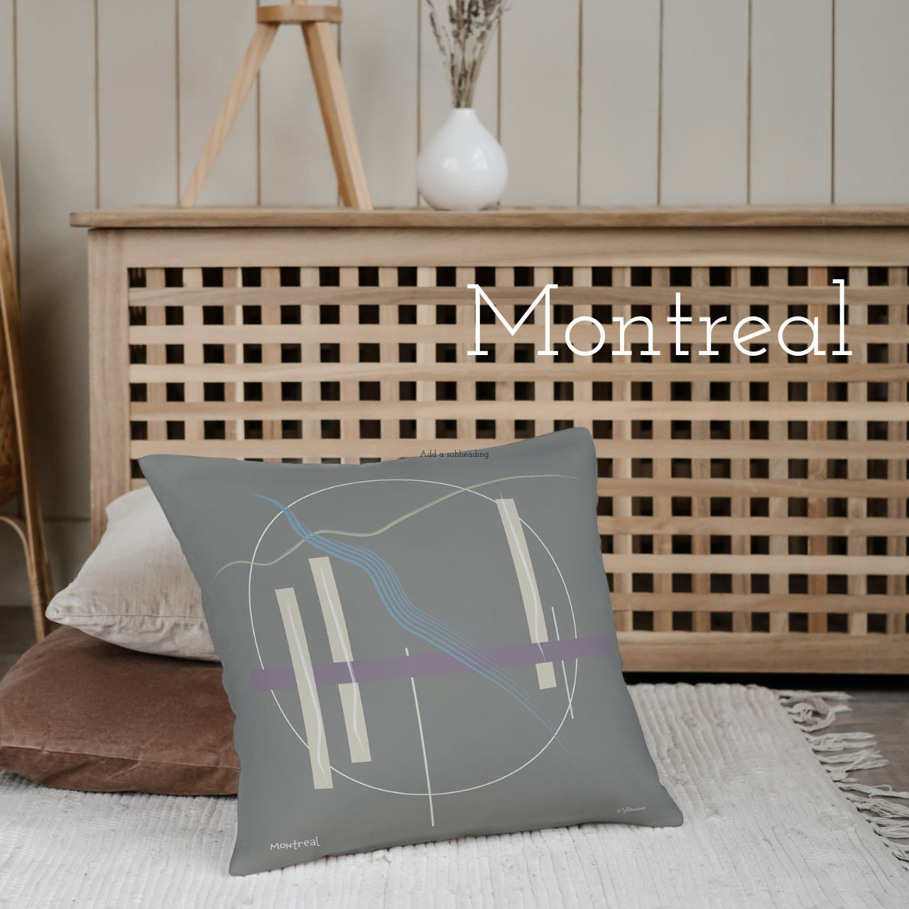 Mini Major Cities Pillows For Airbnb/Vrbo/Homeaway Vacation Rental Homes in and Around the Cities Vista Nuovo Fine Art Prints by Juliana2me