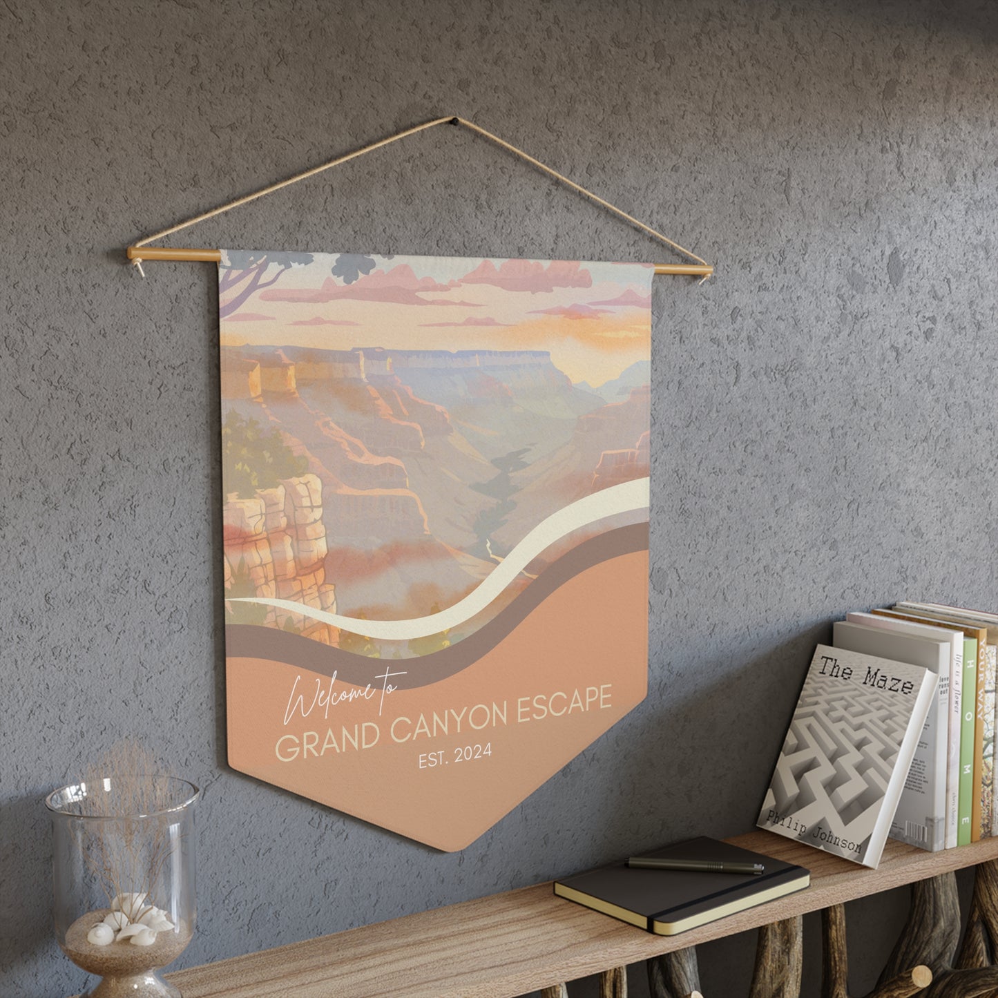 GRAND CANYON Welcome Pennant for Airbnb Hosts Vista Nuovo Fine Art Prints by Juliana2me
