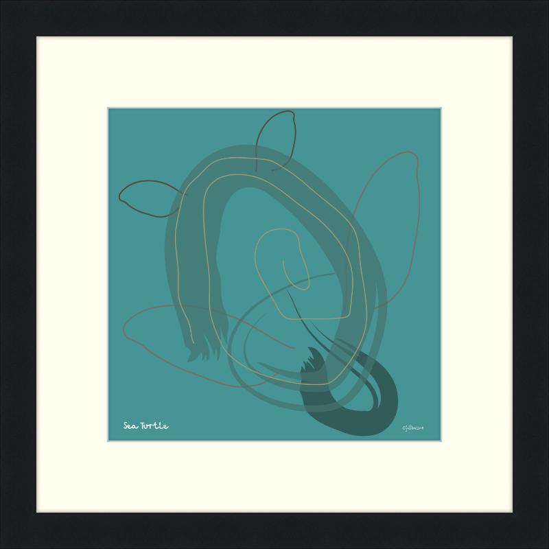 Sea Turtle Vista Nuovo Fine Art Prints by Juliana2me