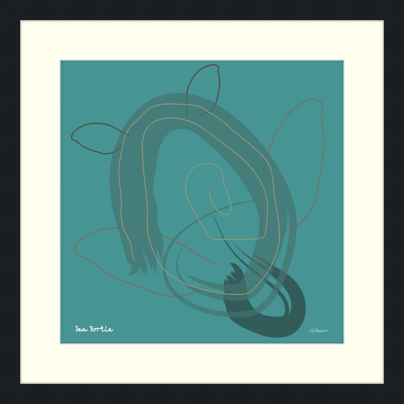 Sea Turtle Vista Nuovo Fine Art Prints by Juliana2me