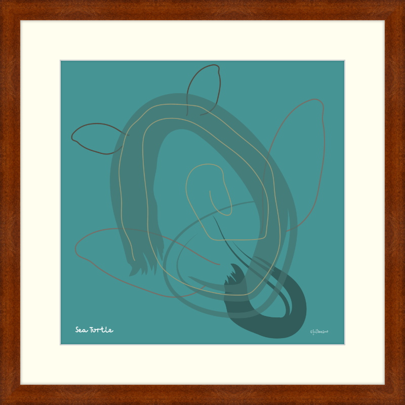 Sea Turtle Vista Nuovo Fine Art Prints by Juliana2me