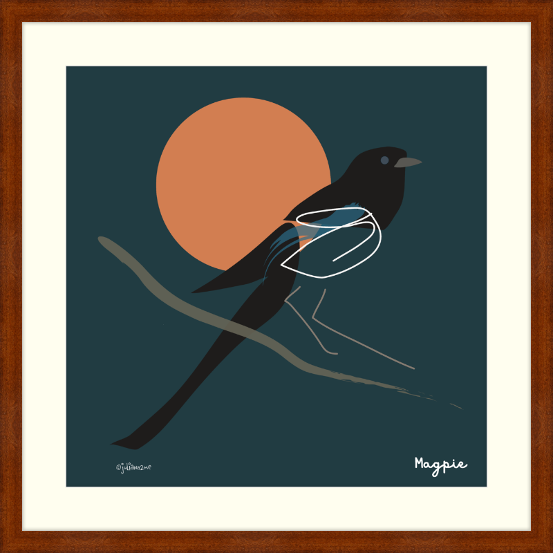 Black-Billed Magpie Vista Nuovo Fine Art Prints by Juliana2me