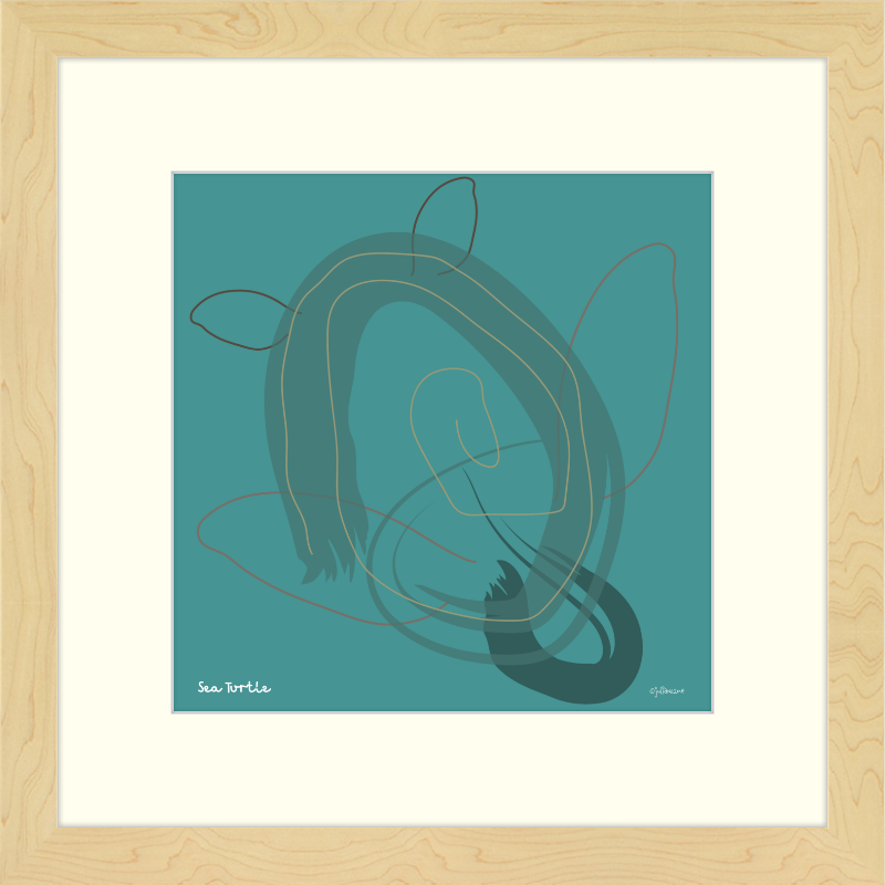 Sea Turtle Vista Nuovo Fine Art Prints by Juliana2me