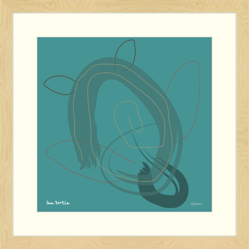 Sea Turtle Vista Nuovo Fine Art Prints by Juliana2me