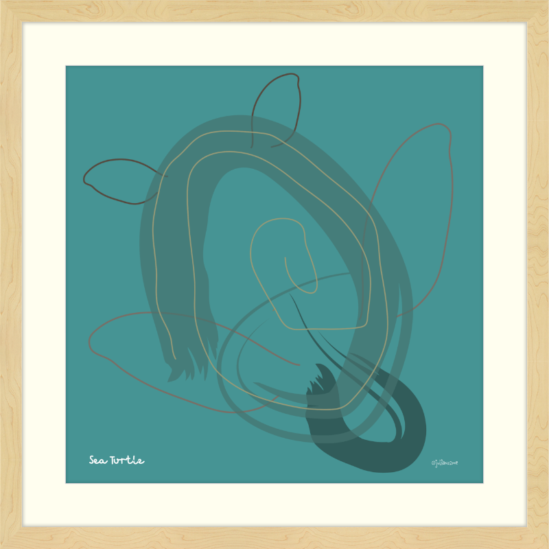 Sea Turtle Vista Nuovo Fine Art Prints by Juliana2me