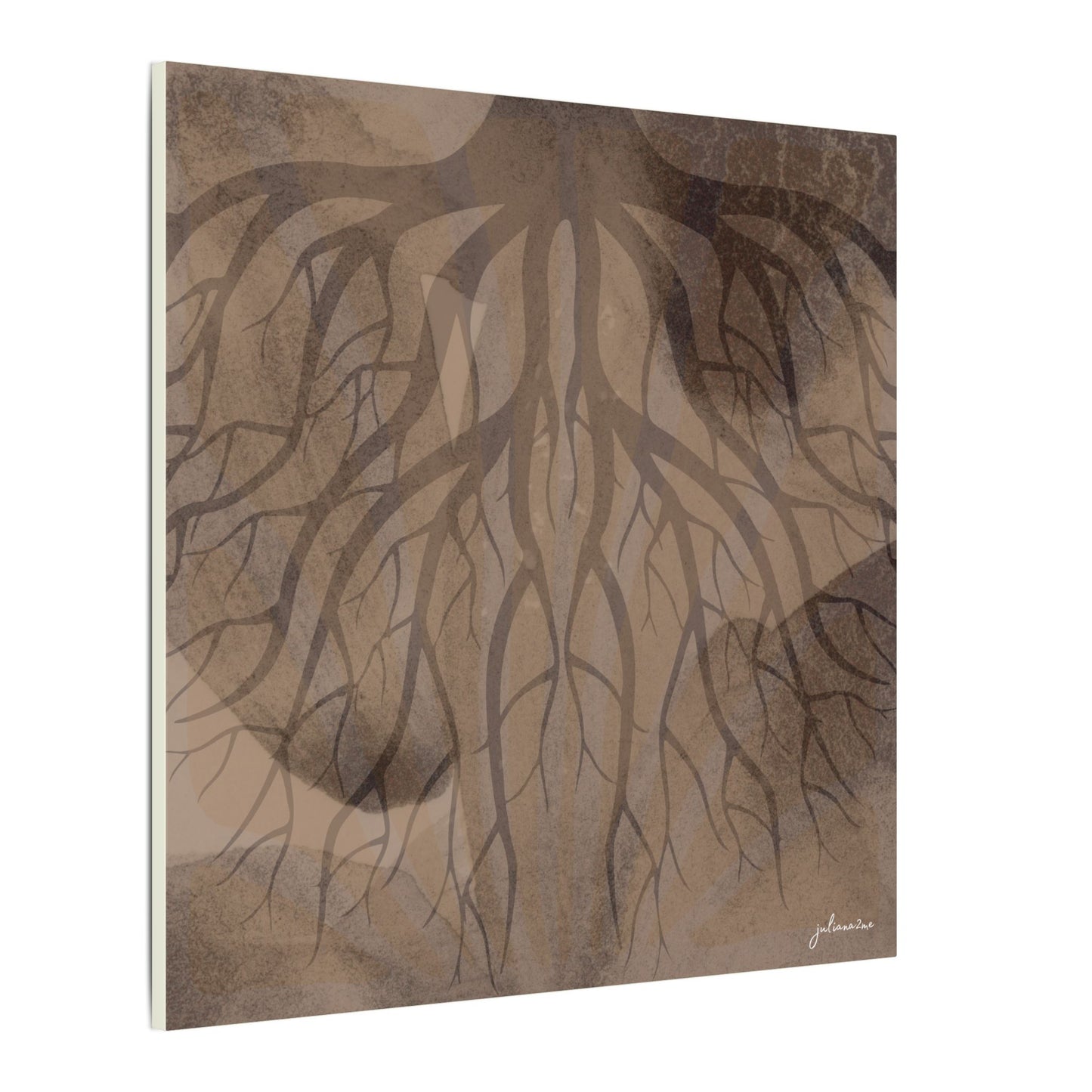 Nuovo Roots, Earthy Roots Canvas Art Print - Vacation Home Decor, Living Room Wall Art, Rustic Style, Unique Artwork Vista Nuovo Fine Art Prints by Juliana2me