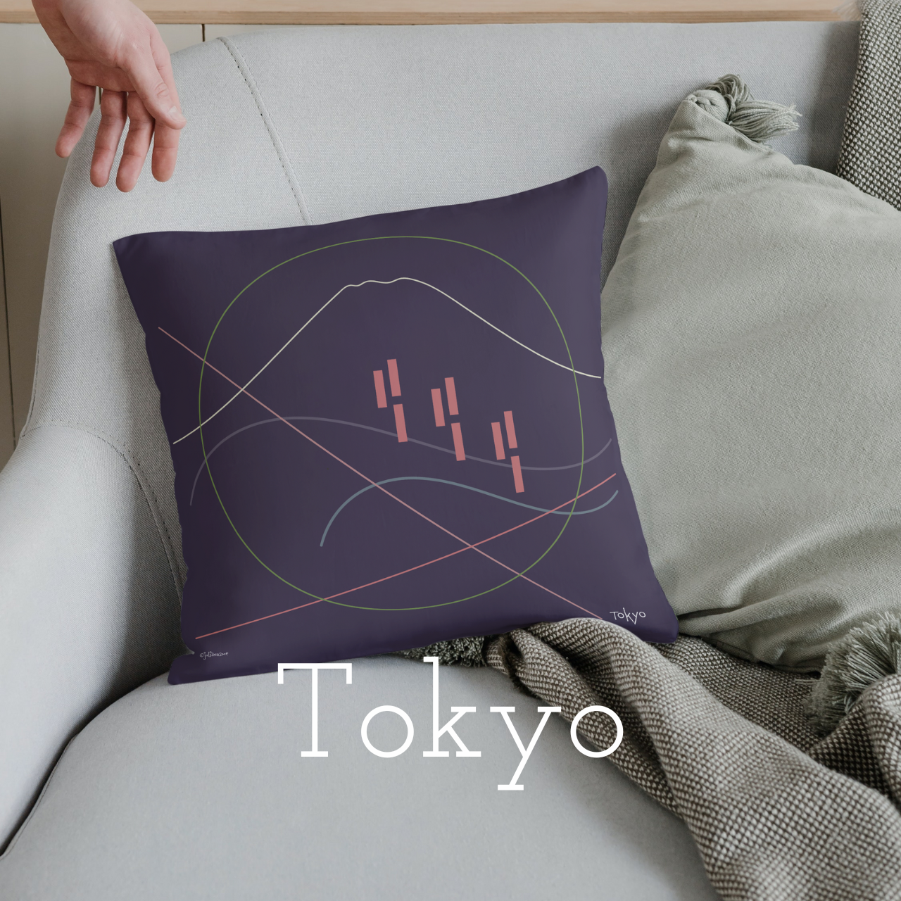 Mini Major Cities Pillows For Airbnb/Vrbo/Homeaway Vacation Rental Homes in and Around the Cities Vista Nuovo Fine Art Prints by Juliana2me