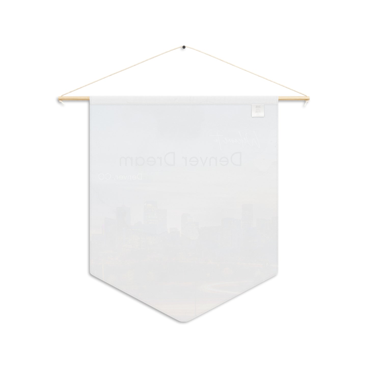 Denver Dream Wall Pennant, Denver Decor, City Banner for Airbnb Hosts in Denver, CO Vista Nuovo Fine Art Prints by Juliana2me