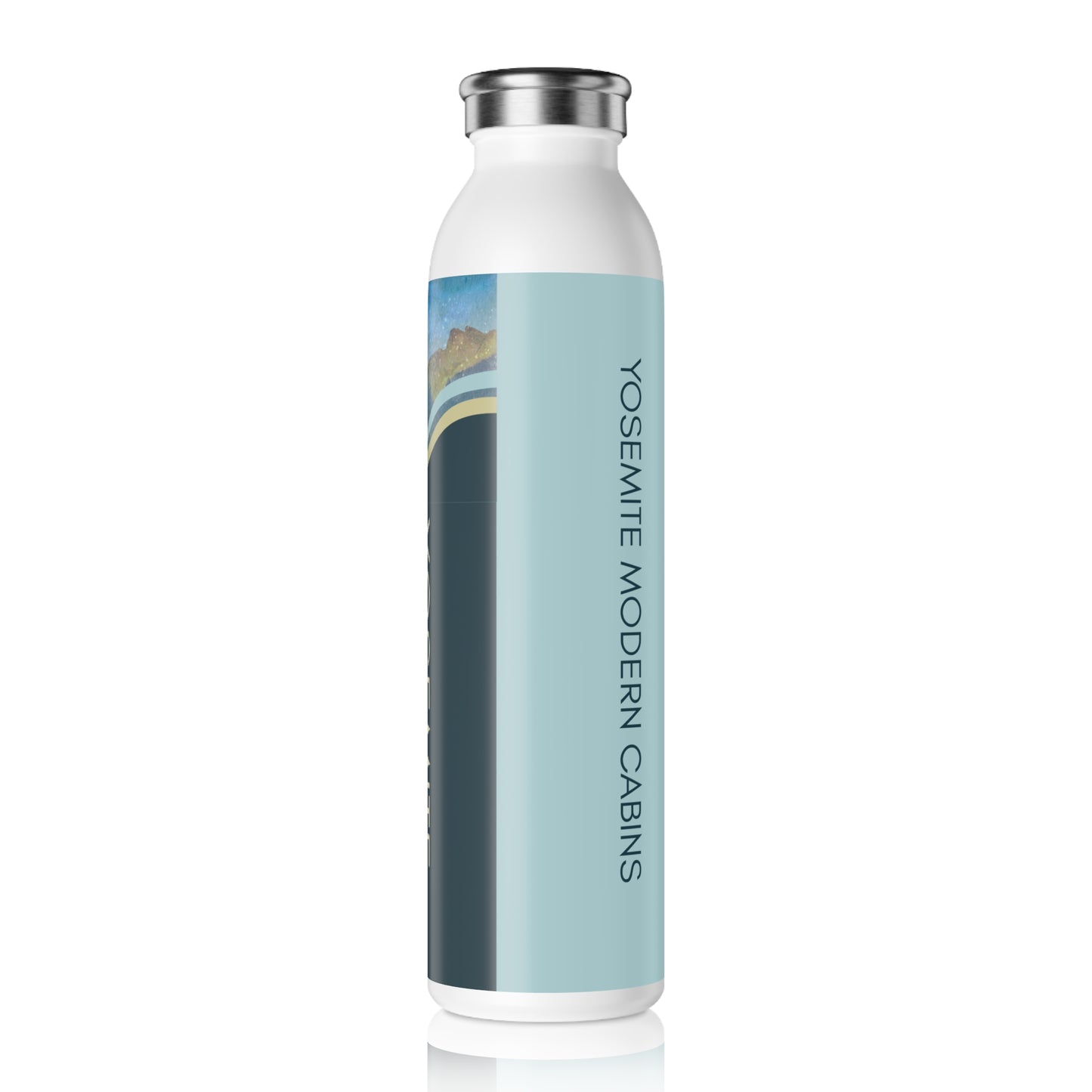Customizable Slim Water Bottle - Hostess Gift for Yosemite National Park Airbnb Vista Nuovo Fine Art Prints by Juliana2me