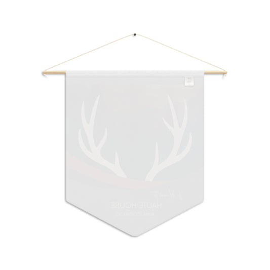 Antler Mountain Pennant — Personalized Welcome House Wall Banner