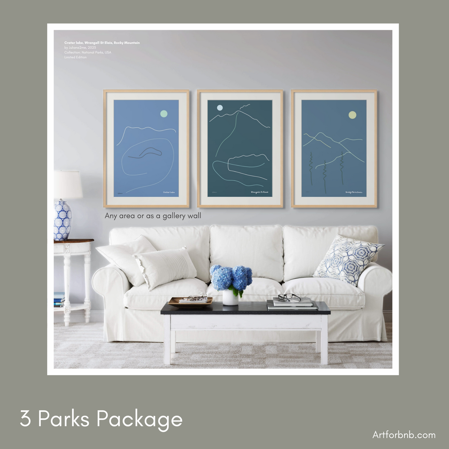3 Parks Package Vista Nuovo Fine Art Prints by Juliana2me
