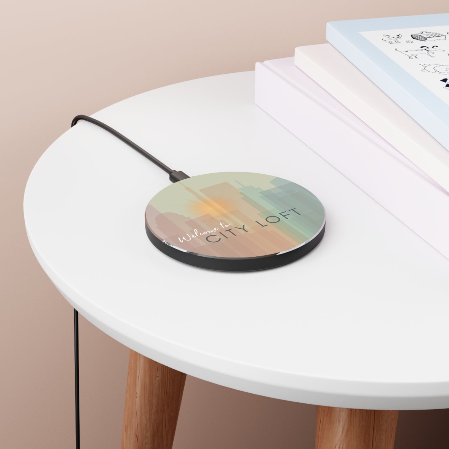 Chic Wireless Charger for City Airbnbs Vista Nuovo Fine Art Prints by Juliana2me