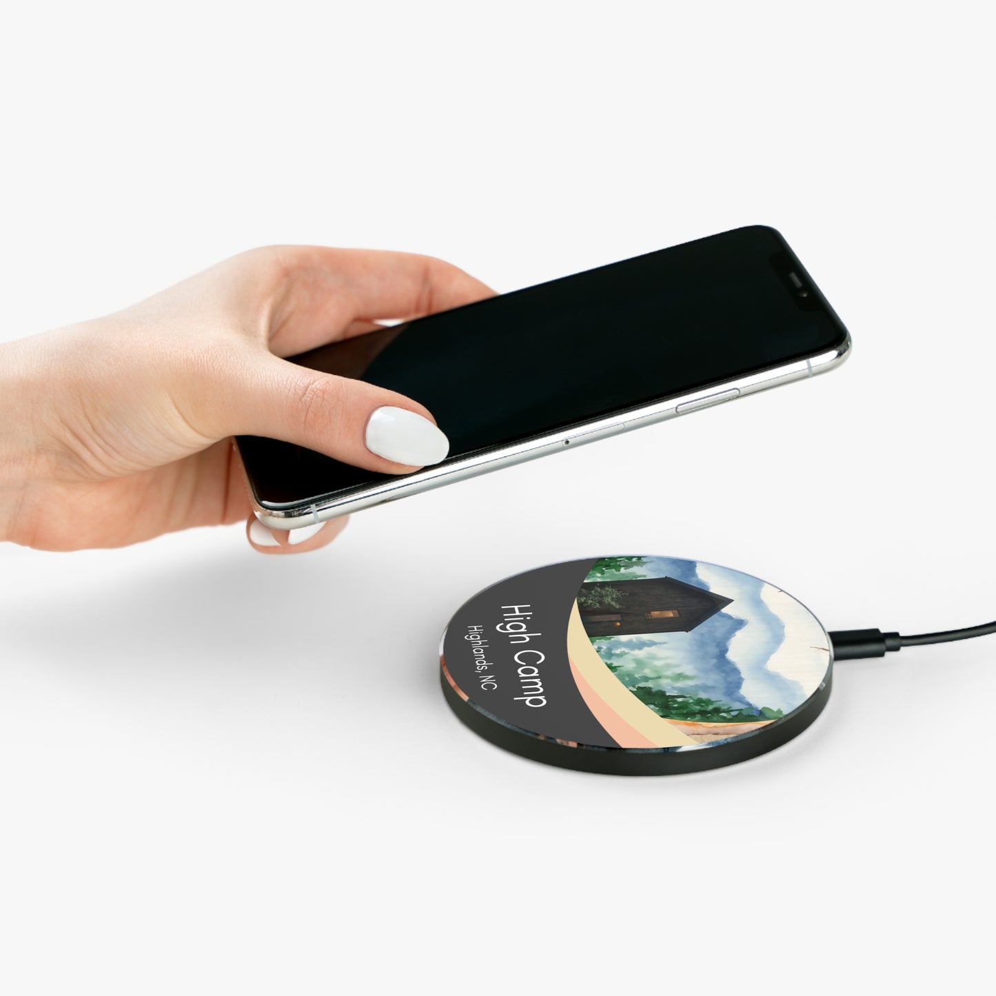 Custom "Dreamscape" Wireless Charger - Fast Charging Pad, Unique Airbnb Hospitality Item Vista Nuovo Fine Art Prints by Juliana2me