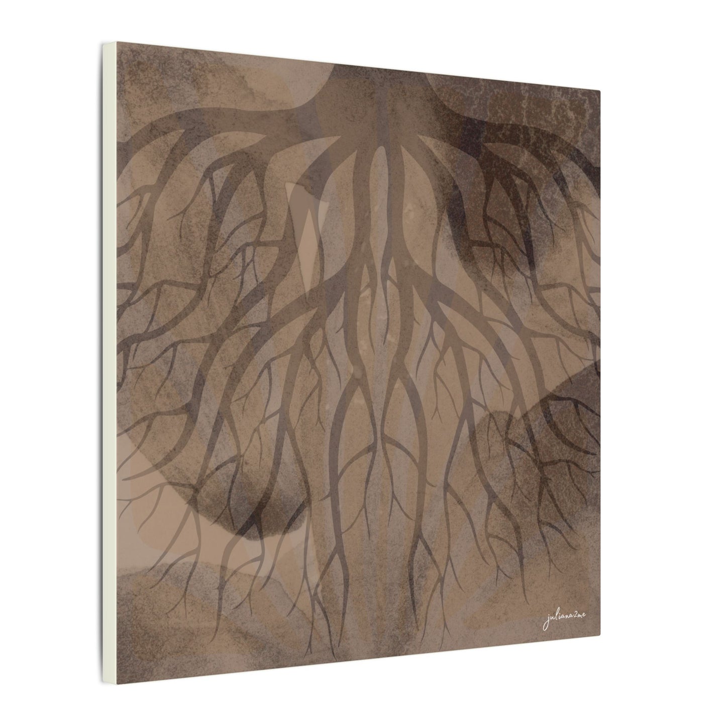 Nuovo Roots, Earthy Roots Canvas Art Print - Vacation Home Decor, Living Room Wall Art, Rustic Style, Unique Artwork Vista Nuovo Fine Art Prints by Juliana2me