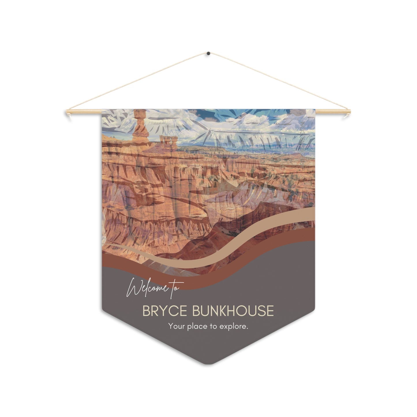 BRYCE CANYON Welcome Pennant for Airbnb Hosts Vista Nuovo Fine Art Prints by Juliana2me