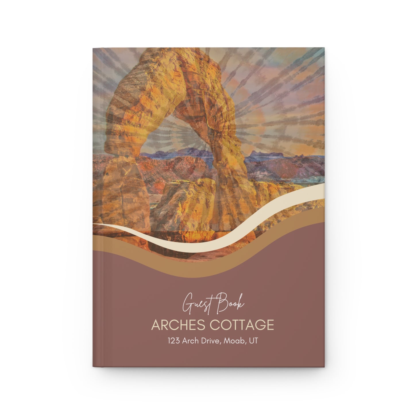 Custom ARCHES National Park Guest Book for Airbnb Hosts Vista Nuovo Fine Art Prints by Juliana2me
