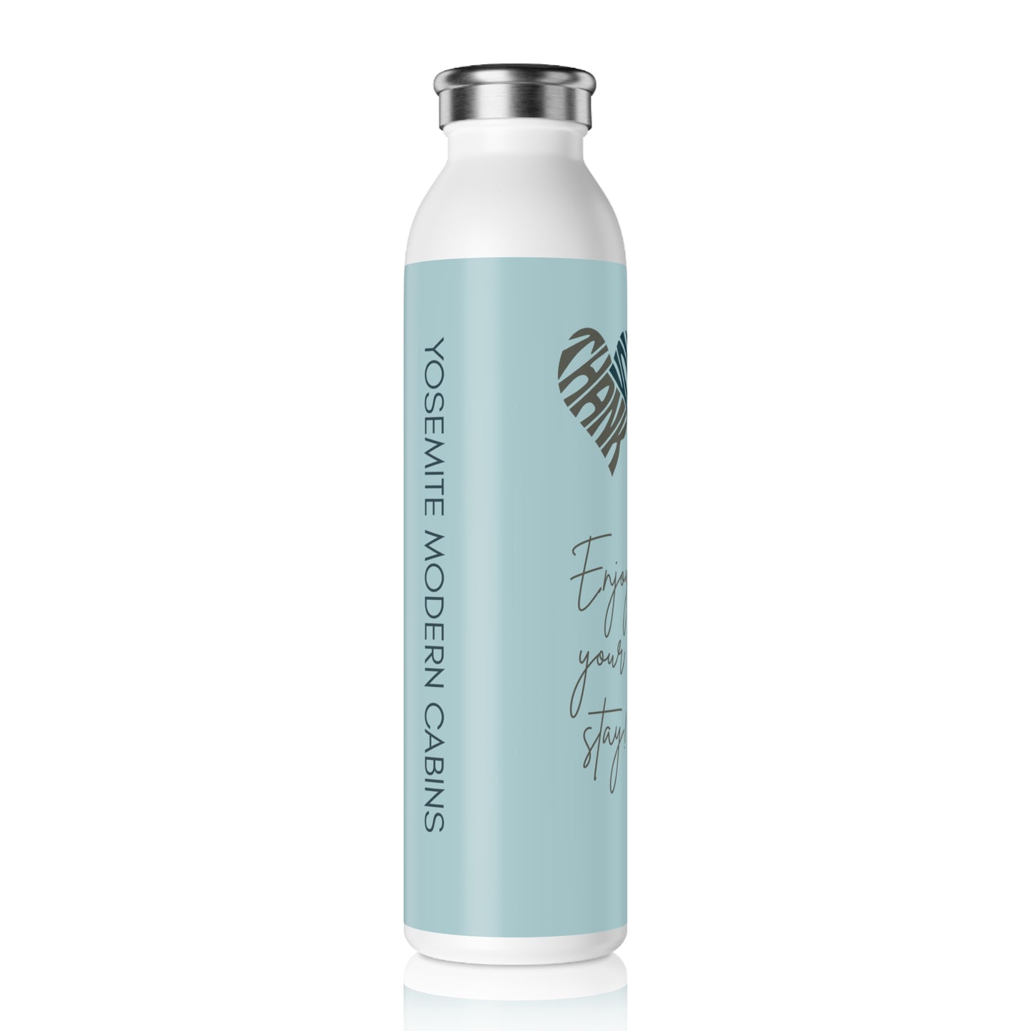Customizable Slim Water Bottle - Hostess Gift for Yosemite National Park Airbnb Vista Nuovo Fine Art Prints by Juliana2me