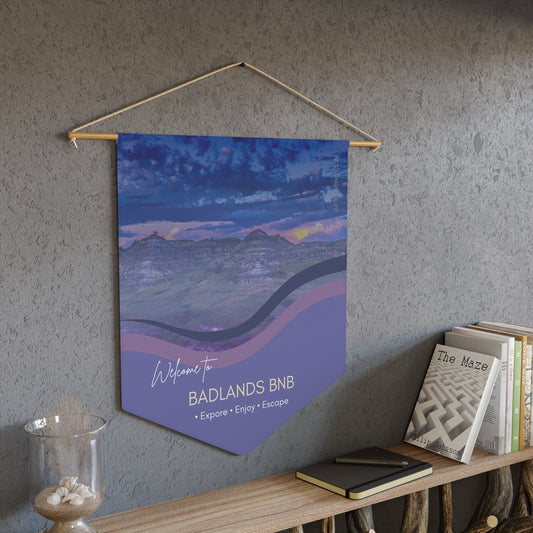 BADLANDS Welcome Pennant for Airbnb Hosts