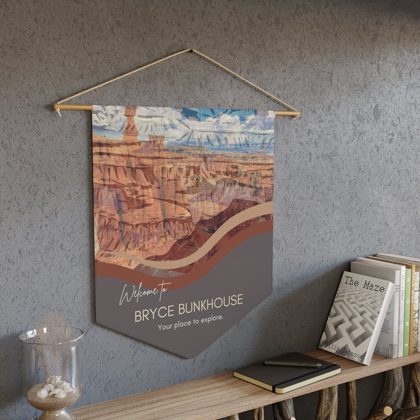 BRYCE CANYON Welcome Pennant for Airbnb Hosts Vista Nuovo Fine Art Prints by Juliana2me