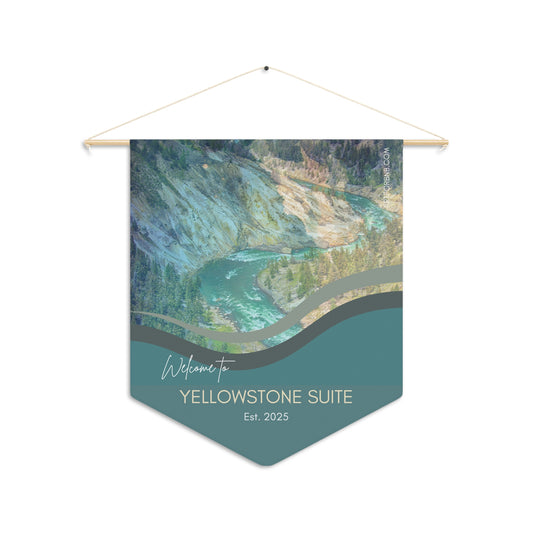 YELLOWSTONE Welcome Pennant for Airbnb Hosts