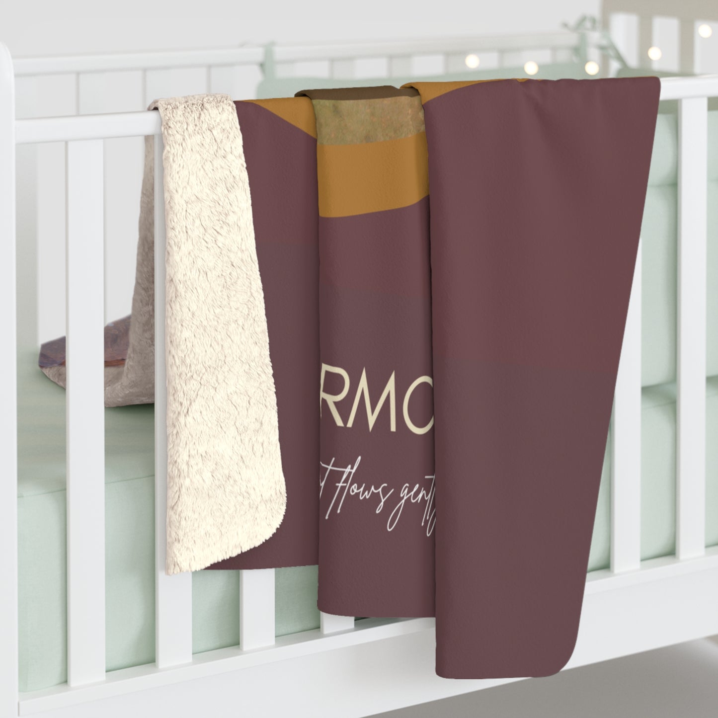 Sherpa Fleece Blanket - Vermont Red Barn Fall Colors Airbnb Customizable Vista Nuovo Fine Art Prints by Juliana2me