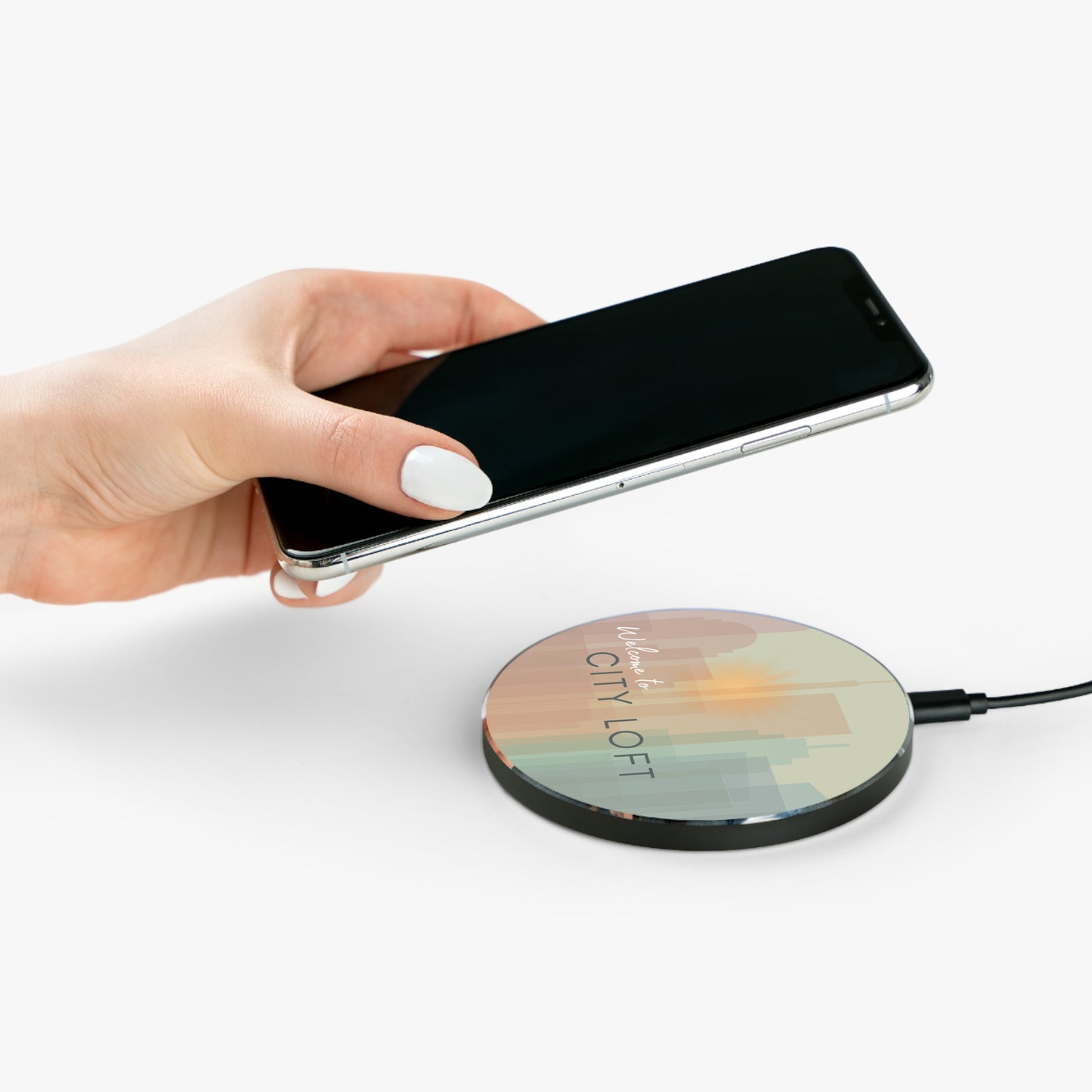 Chic Wireless Charger for City Airbnbs Vista Nuovo Fine Art Prints by Juliana2me