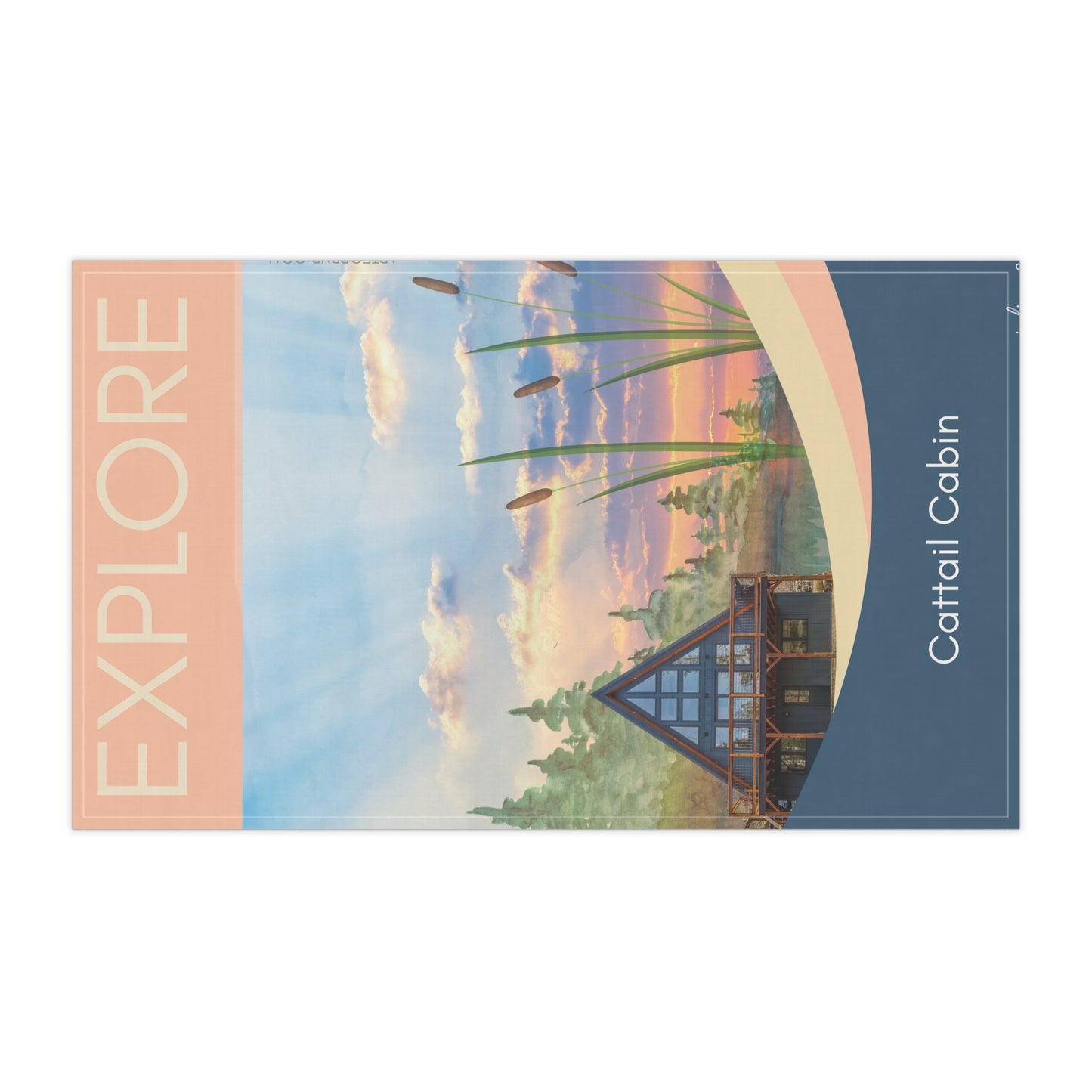 Custom Dreamscape Tea Towels featuring a photo of your home (available after Dreamscape Welcome Purchase) Vista Nuovo Fine Art Prints by Juliana2me