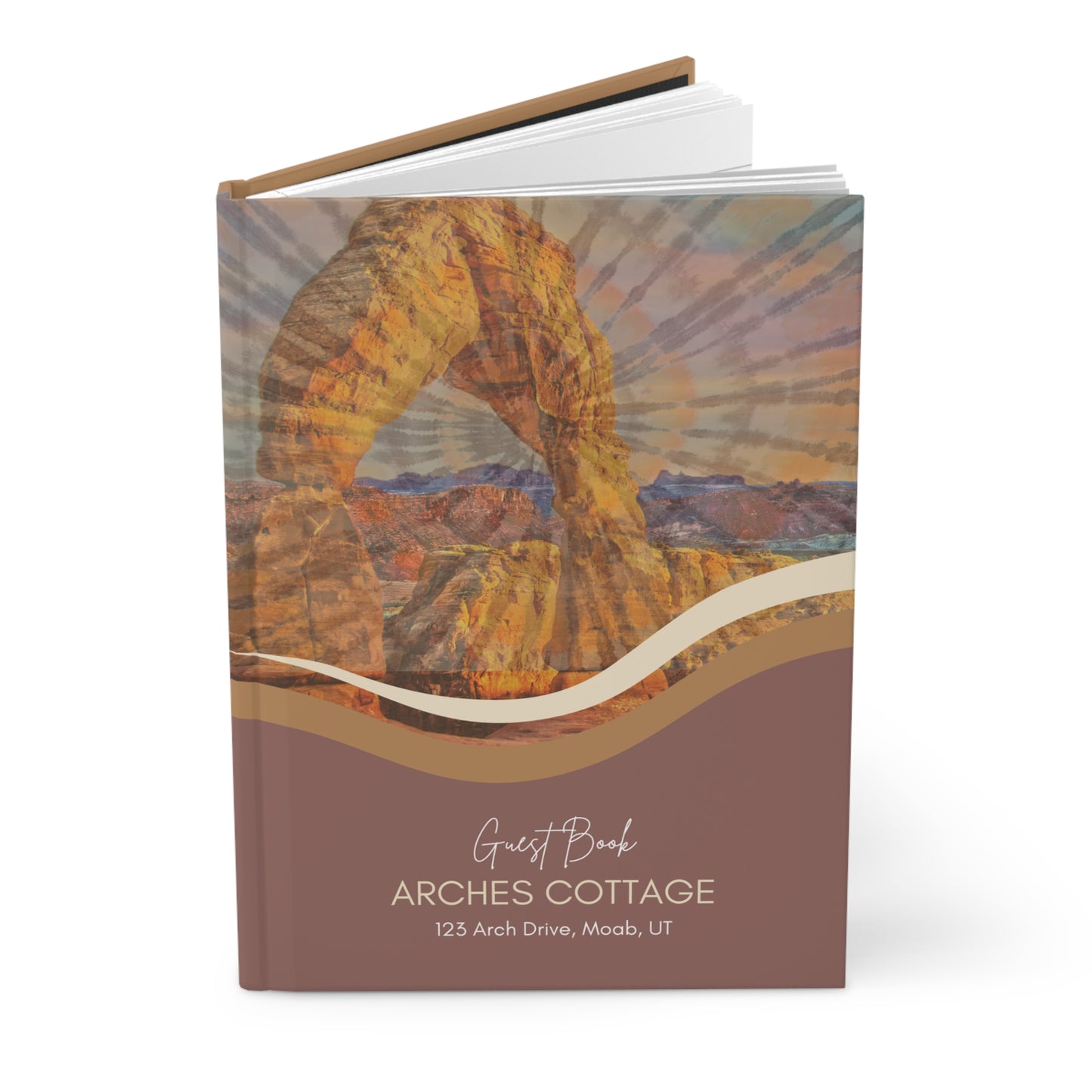 Custom ARCHES National Park Guest Book for Airbnb Hosts Vista Nuovo Fine Art Prints by Juliana2me