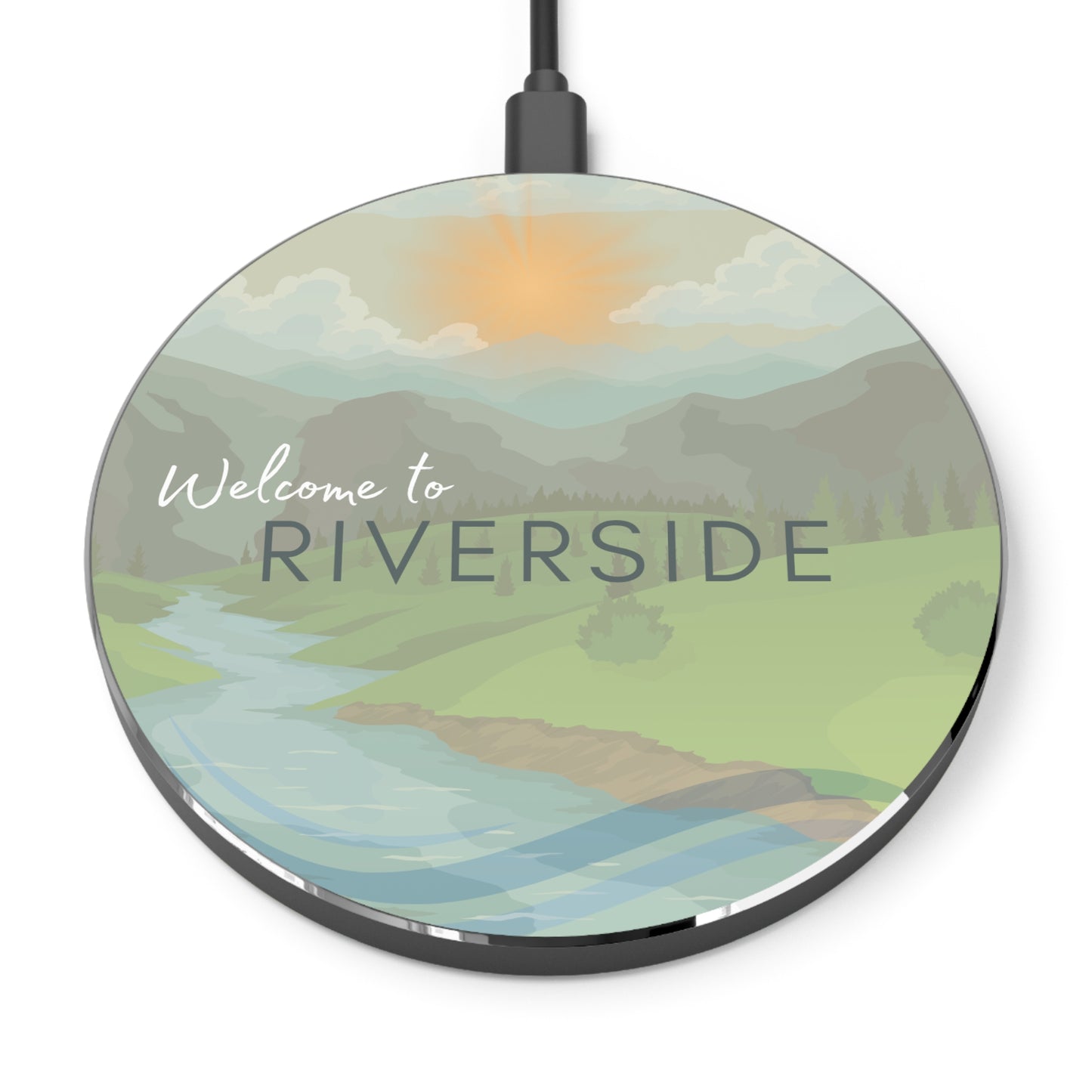 Scenic River Wireless Charger for Airbnb Hosts in or near Rivers Vista Nuovo Fine Art Prints by Juliana2me