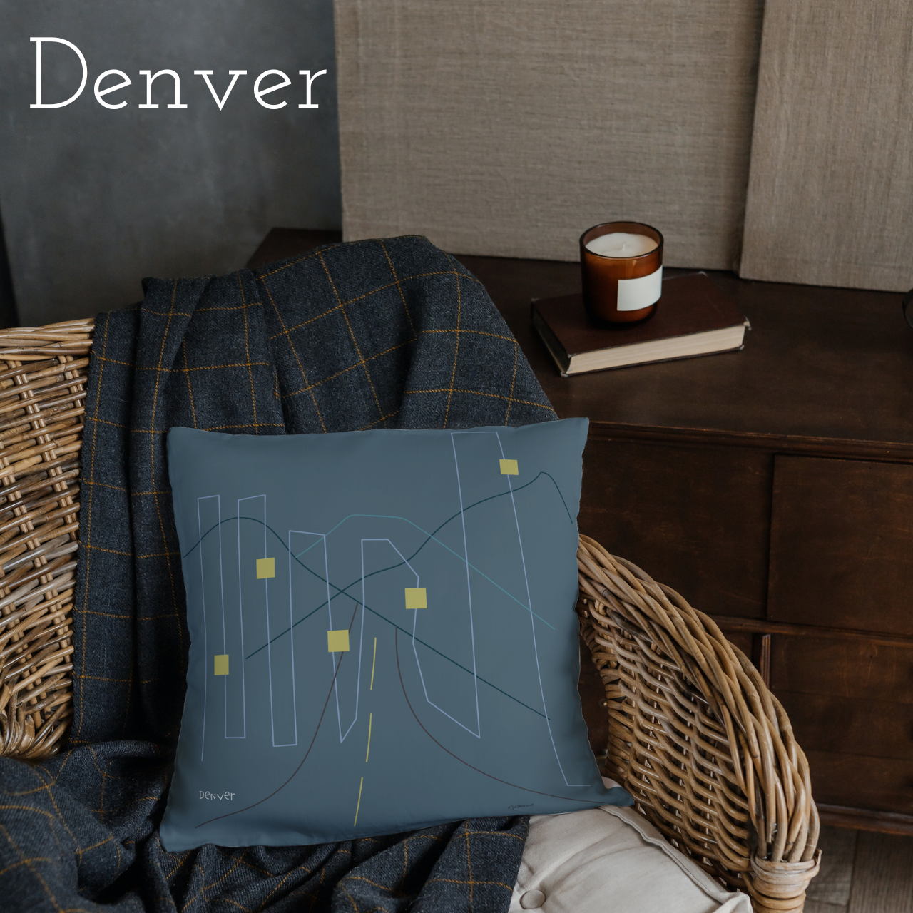 Mini Major Cities Pillows For Airbnb/Vrbo/Homeaway Vacation Rental Homes in and Around the Cities Vista Nuovo Fine Art Prints by Juliana2me
