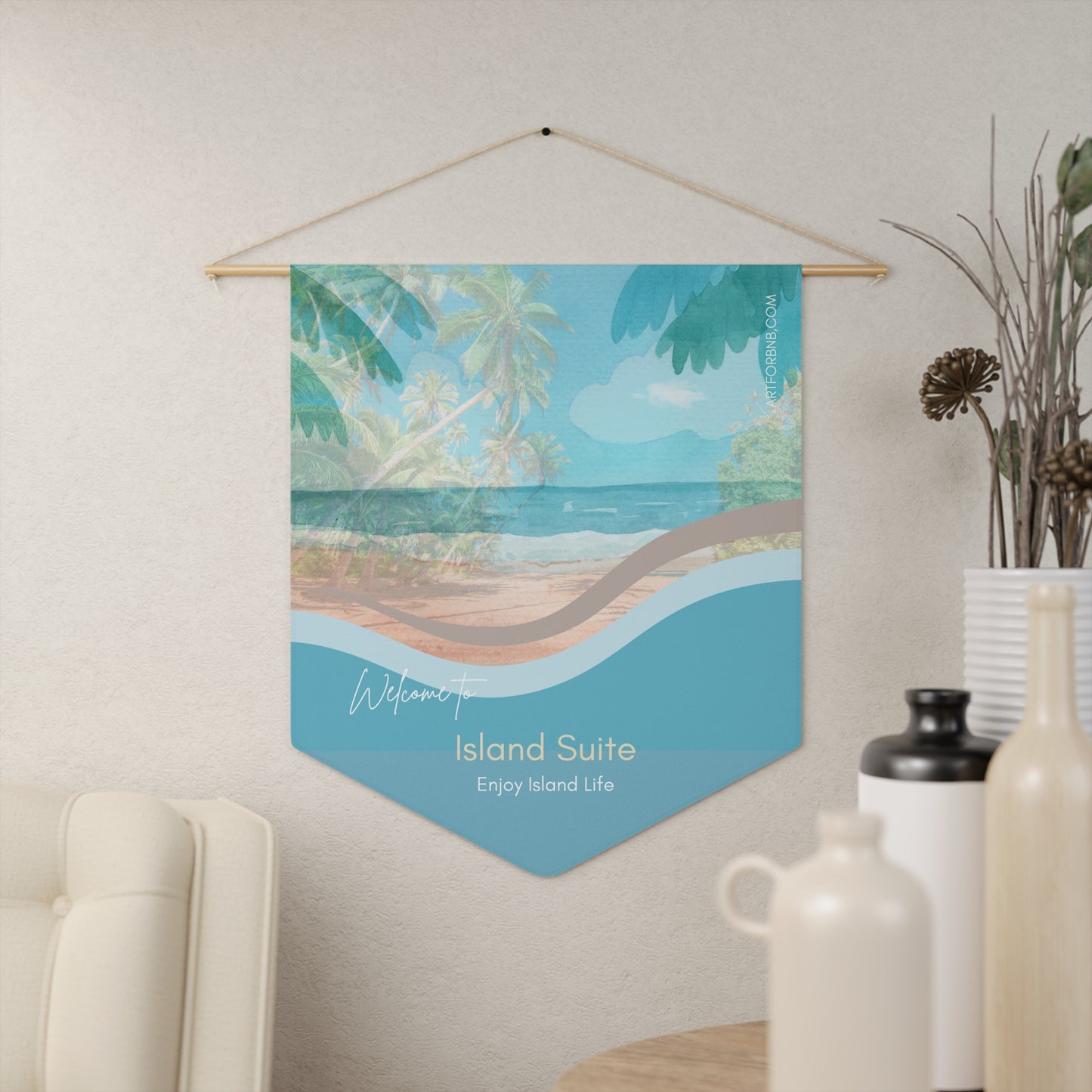 MAKE IT YOURS Fully Personalized Airbnb Welcome Banner by NH Artist Juliana2me Vista Nuovo Fine Art Prints by Juliana2me