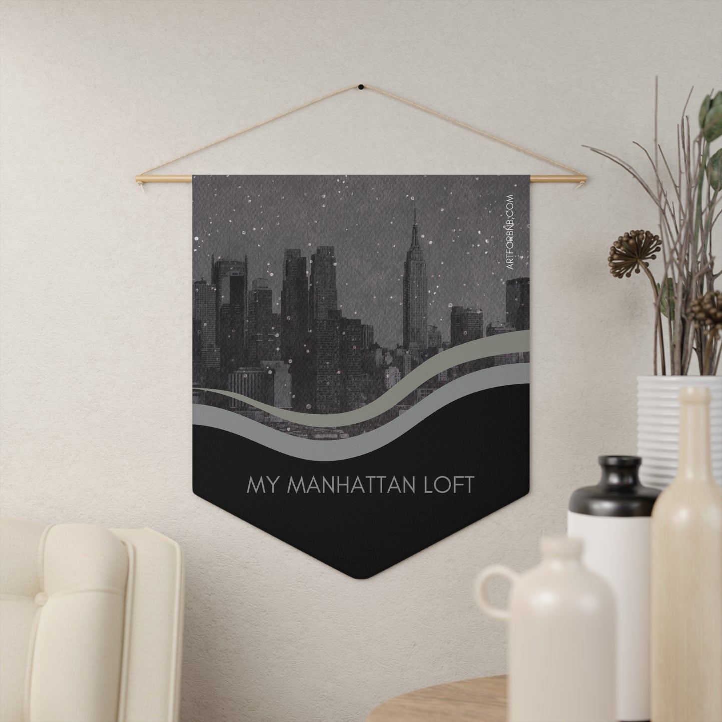 MAKE IT YOURS Fully Personalized Airbnb Welcome Banner by NH Artist Juliana2me Vista Nuovo Fine Art Prints by Juliana2me