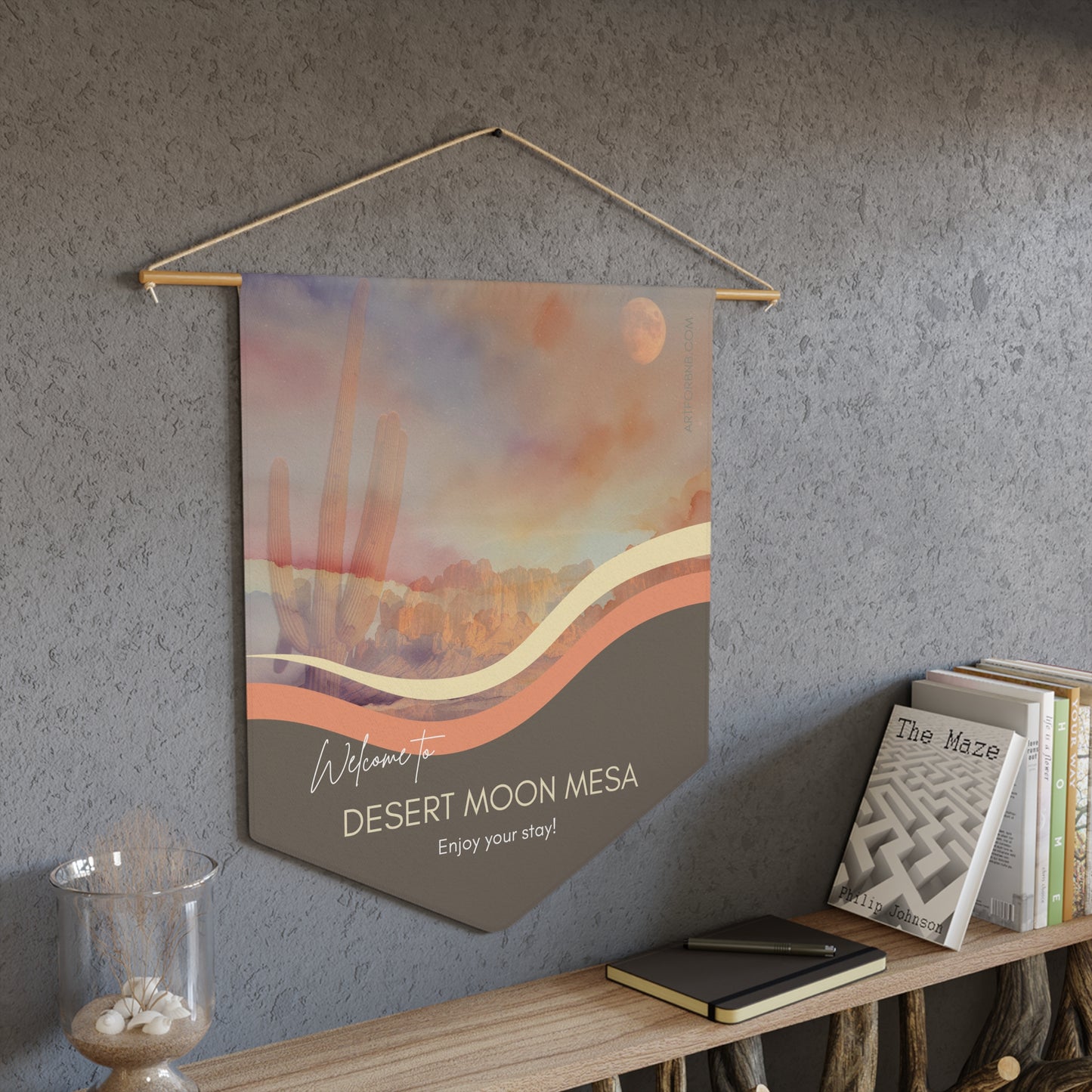 MAKE IT YOURS Fully Personalized Airbnb Welcome Banner by NH Artist Juliana2me Vista Nuovo Fine Art Prints by Juliana2me
